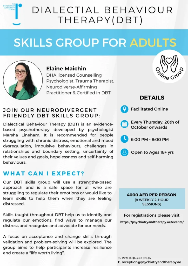 Dialectical Behaviour Therapy Skills Group