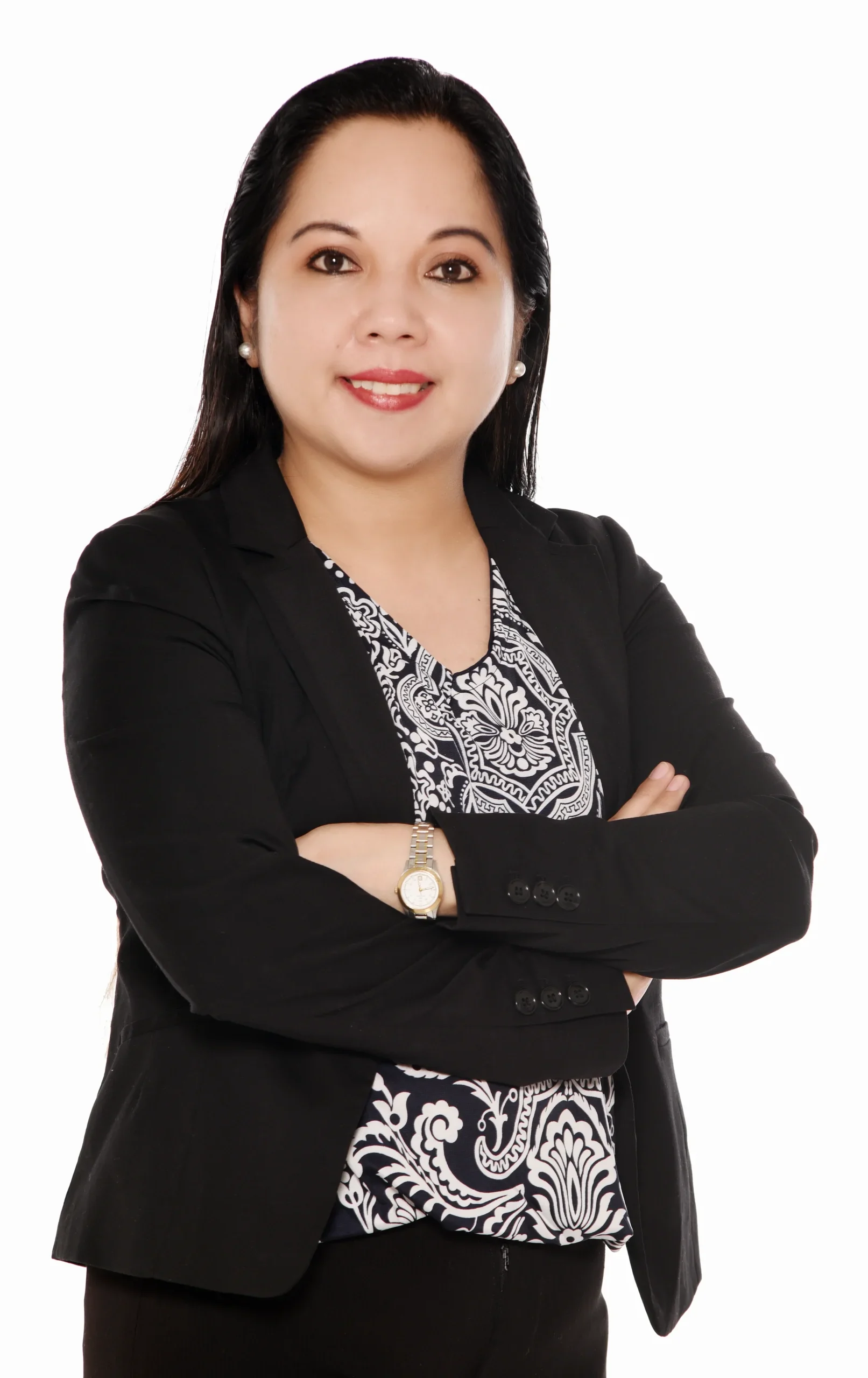 Clinician staff member working at TPTC, standing posing for a professional picture wearing a professional outfit.