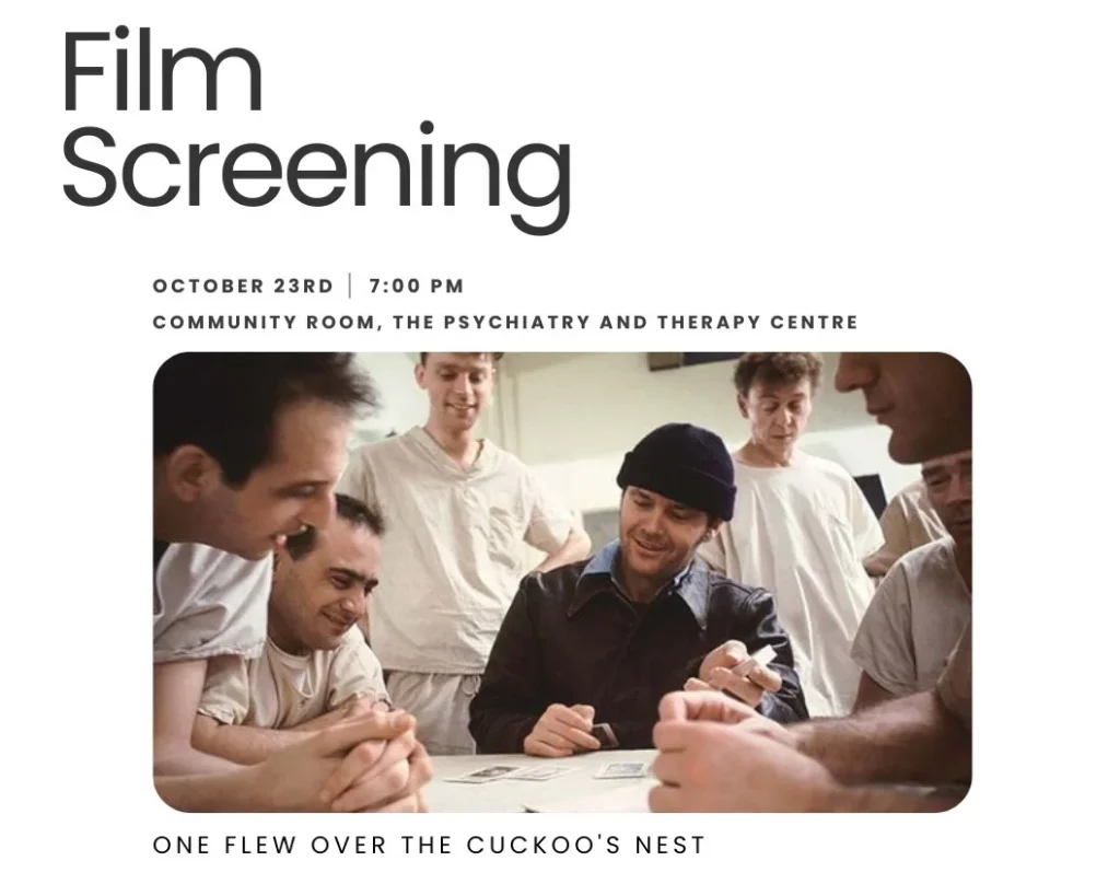 Film Screening for one flew over the cuckoo's nest